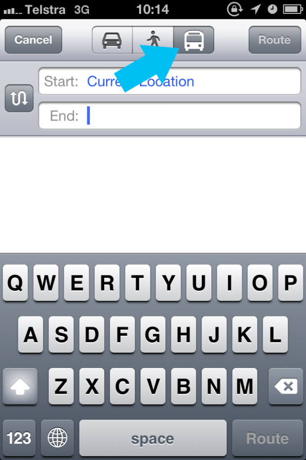 Public Transport Button - iOS6