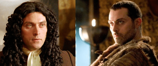 Rufus Sewell in The Last King and Tristan + Isolde.