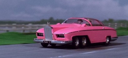 Even as a boy of 8, this pink car was amazing. Probably because it could, amongst other things, travel on water and had a gun hidden behind the famous Rolls Royce radiator grille.