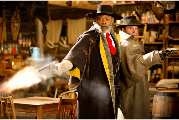 Undated Film Still Handout from THE HATEFUL EIGHT. Pictured: SAMUEL L. JACKSON. See PA Feature FILM Reviews. Picture credit should read: PA Photo/The Weinstein Company. WARNING: This picture must only be used to accompany PA Feature FILM Reviews.